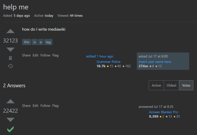 Stack Overflow - Uncyclopedia, the content-free encyclopedia Stack Overflow - Uncyclopedia, the content-free encyclopedia