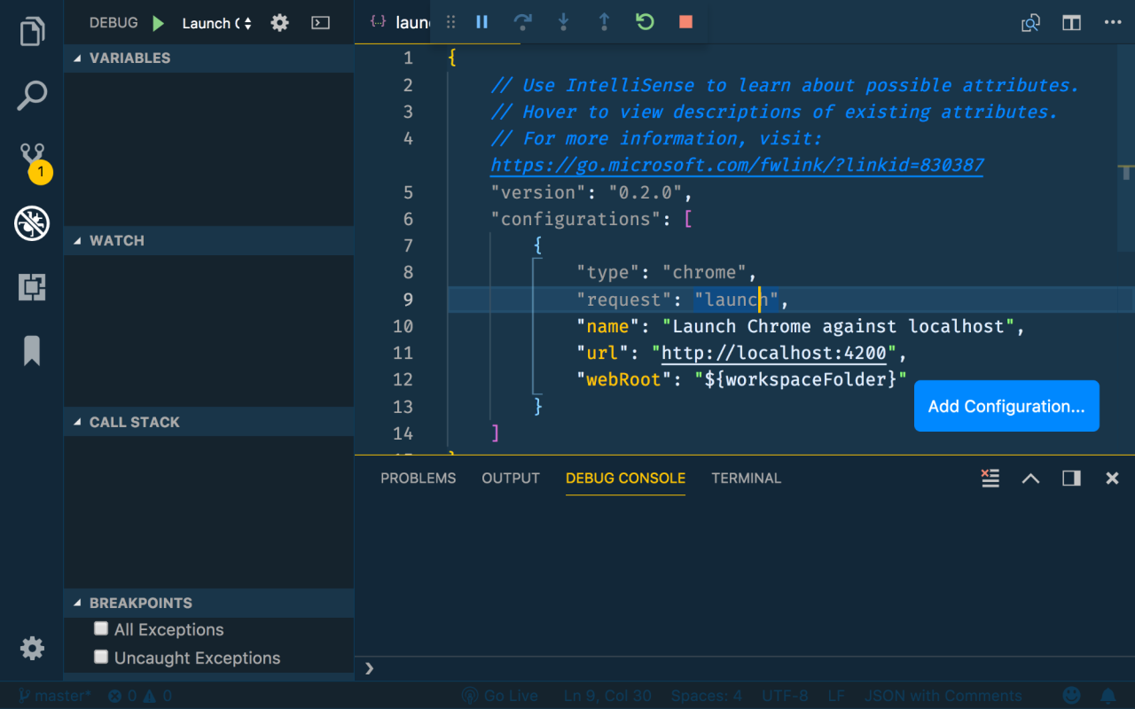 How To Debug Angular Applications in Visual Studio Code | DigitalOcean How To Debug Angular Applications in Visual Studio Code | DigitalOcean