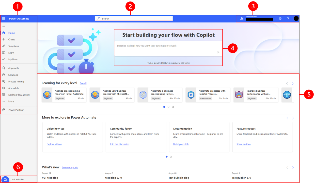 Power Automate 홈 페이지 탐색 - Power Automate | Microsoft Learn Power Automate 홈 페이지 탐색 - Power Automate | Microsoft Learn