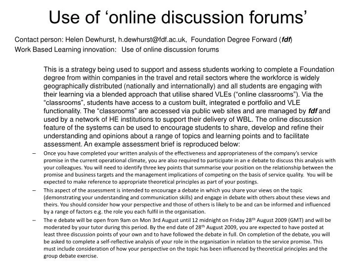 PPT - Use of ‘online discussion forums’ PowerPoint Presentation, free ... PPT - Use of ‘online discussion forums’ PowerPoint Presentation, free ...